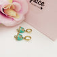 TINKERBELL RAINBOW ACCIAIO INOSSIDABILE ~ Orecchini mini cerchi a campanella con cubic zirconia in ACCIAIO INOSSIDABILE