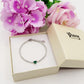 AURORA slim ~ ACCIAIO INOSSIDABILE - Bracciale tennis in cubic zirconia con cuore centrale