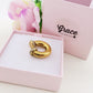 OLIVIA Chunky EARCUFF & Hoop 2 in 1 ~ ACCIAIO Inossidabile orecchino con e Senza buco