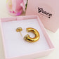 OLIVIA Chunky EARCUFF & Hoop 2 in 1 ~ ACCIAIO Inossidabile orecchino con e Senza buco