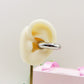 OLIVIA Chunky EARCUFF & Hoop 2 in 1 ~ ACCIAIO Inossidabile orecchino con e Senza buco
