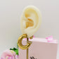 OLIVIA Chunky EARCUFF & Hoop 2 in 1 ~ ACCIAIO Inossidabile orecchino con e Senza buco
