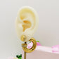 OLIVIA Chunky EARCUFF & Hoop 2 in 1 ~ ACCIAIO Inossidabile orecchino con e Senza buco