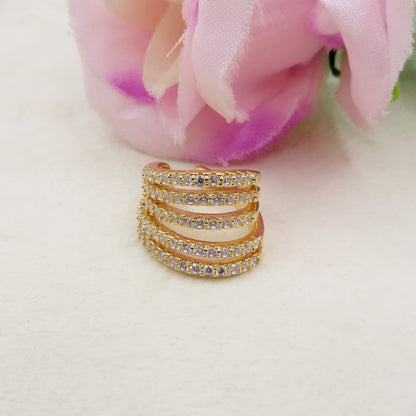 Earcuff 5 FILI in cubic zirconia