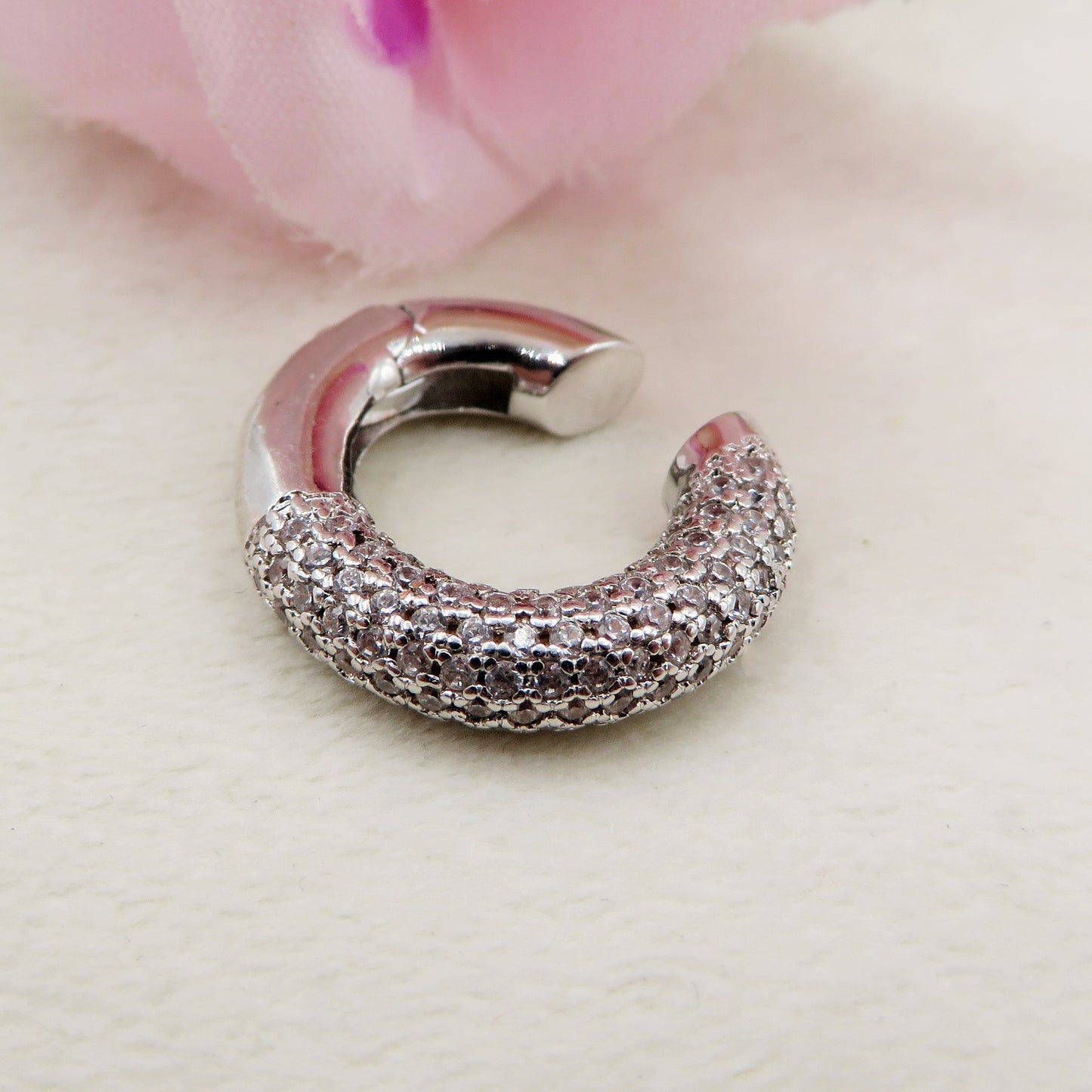SERENITY Earcuff ZIRCONATO in ARGENTO 925 - Earcuff con cubic zirconia