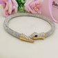 KAA CHOKER ~ Girocollo snodato a serpente con cubic zirconia