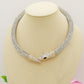 KAA CHOKER ~ Girocollo snodato a serpente con cubic zirconia