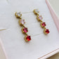 MURYEL Orecchini pendenti - ACCIAIO INOSSIDABILE ~ Orecchini pendenti tennis con cubic zirconia