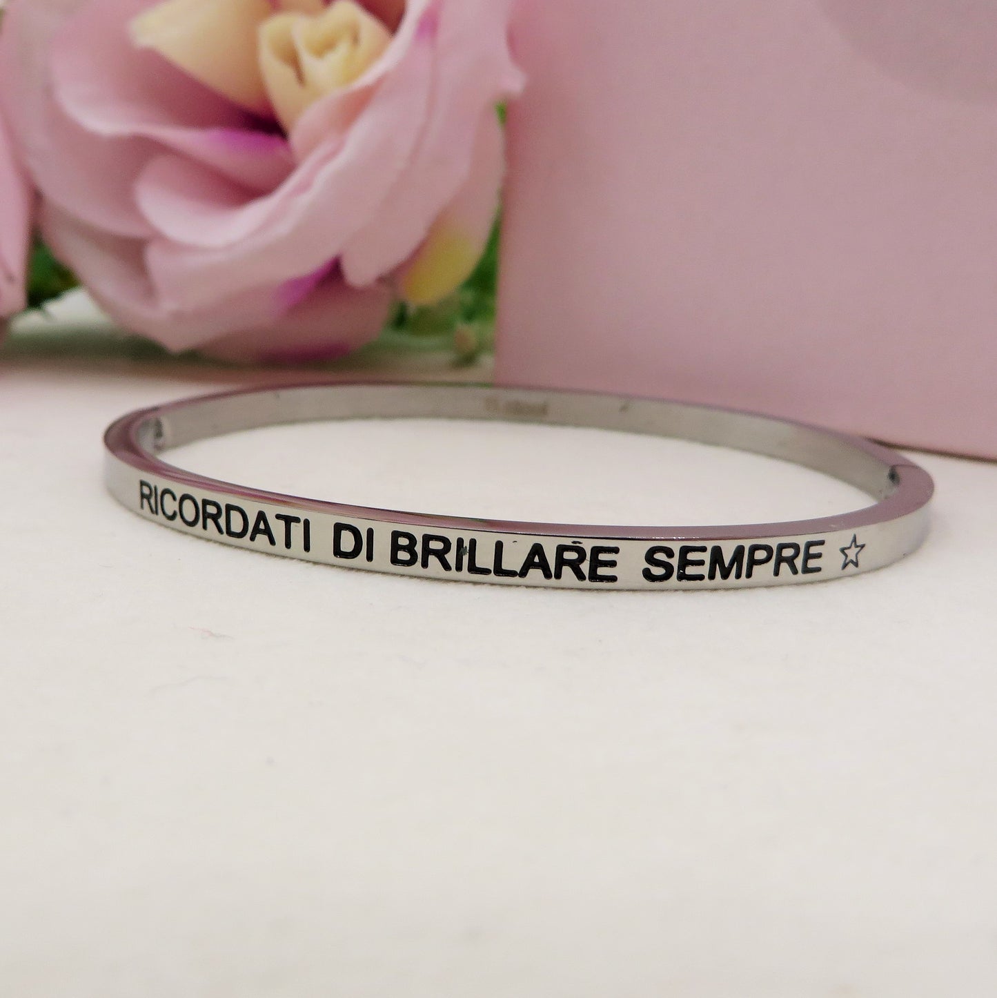 SPECIAL for you - Bracciale manetta con dediche ~ ACCIAIO INOSSIDABILE