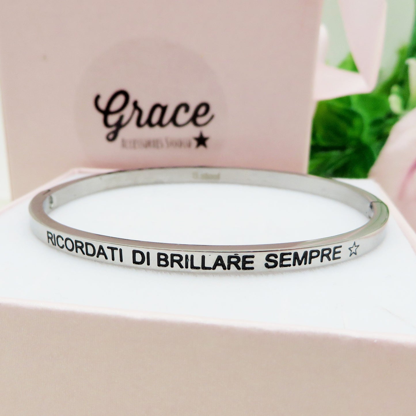 SPECIAL for you - Bracciale manetta con dediche ~ ACCIAIO INOSSIDABILE