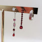 RUBY SHADOW - ACCIAIO INOSSIDABILE - 6 Orecchini pendenti in cubic zirconia