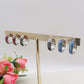 DEGRADE' COLOURS HOOPS - ACCIAIO INOSSIDABILE - OrecchinI a cerchio in cubic zirconia