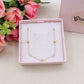 LOVELY ~ ARGENTO 925 ~ Collana con cuoricini bombè + cubic zirconia AAA