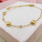 LOVELY ~ ARGENTO 925 ~ Bracciale con cuoricini bombè + cubic zirconia