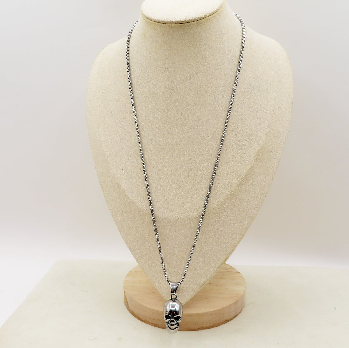 Collana pendente SKULL uomo ACCIAIO