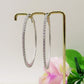 KHLOE big hoops ~ ACCIAIO INOSSIDABILE - Orecchini a cerchio con cubic zirconia