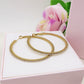 KHLOE big hoops ~ ACCIAIO INOSSIDABILE - Orecchini a cerchio con cubic zirconia