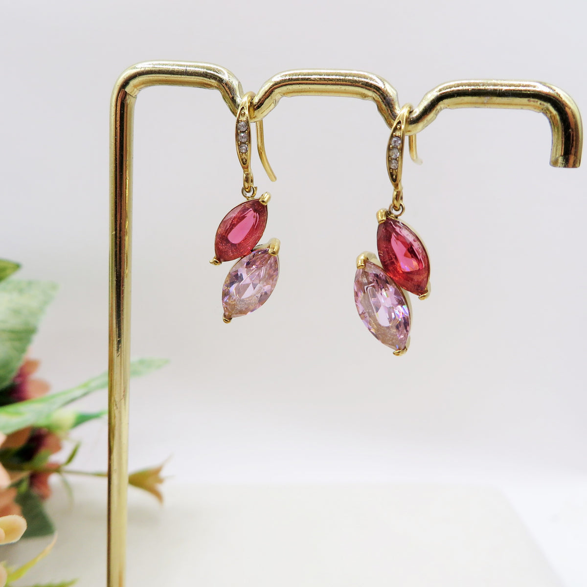 ROXANNE - Orecchini in ACCIAIO INOSSIDABILE a monachella con cubic zirconia
