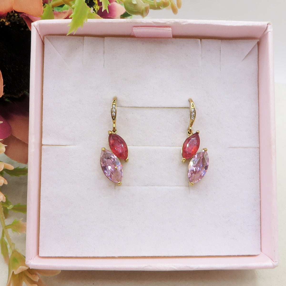 ROXANNE - Orecchini in ACCIAIO INOSSIDABILE a monachella con cubic zirconia