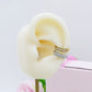 ALIONA EARCUFF ~ ACCIAIO Inossidabile orecchino Senza buco zirconato con cubic zirconia