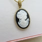 VERSAILLES LUXE Collana Pendente con CAMMEO - ACCIAIO INOSSIDABILE e Cubic Zirconia