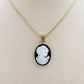 VERSAILLES LUXE Collana Pendente con CAMMEO - ACCIAIO INOSSIDABILE e Cubic Zirconia