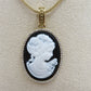 VERSAILLES LUXE Collana Pendente con CAMMEO - ACCIAIO INOSSIDABILE e Cubic Zirconia