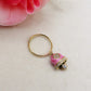 TINKERBELL COLOURS ~  ACCIAIO INOSSIDABILE ~ Anello con campanella Smaltata  e cubic zirconia