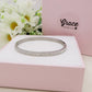 Bracciale manetta ZIRCONATA in Acciaio inossidabile con cubic zirconia