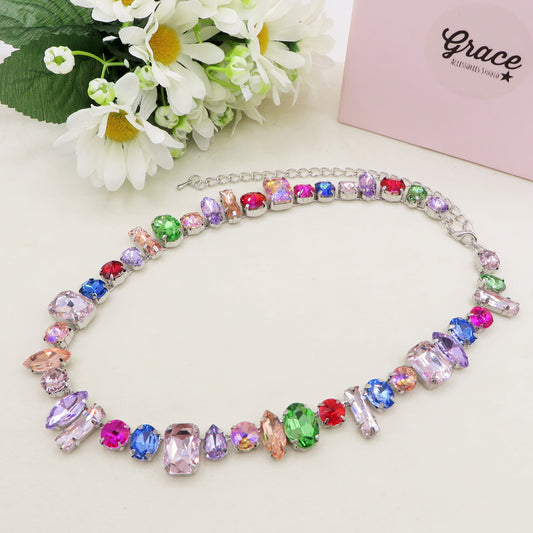 COLETTE ~ Collana con pietre sfaccettate LUCE COLLECTION