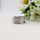 NOEMI - SET 5 FEDINE CON Zirconi ~  ACCIAIO INOSSIDABILE ~