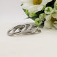 NOEMI - SET 5 FEDINE CON Zirconi ~  ACCIAIO INOSSIDABILE ~