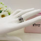 NOEMI - SET 5 FEDINE CON Zirconi ~  ACCIAIO INOSSIDABILE ~