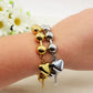 JOSIE Heart chiama angeli Bracciale  ~ Bracciale in ACCIAIO INOSSIDABILE con cuore bombè