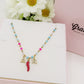 ROSARY NAME - Collana perle cristallo a rosario  Con Nome personalizzabile in Acciaio Inox