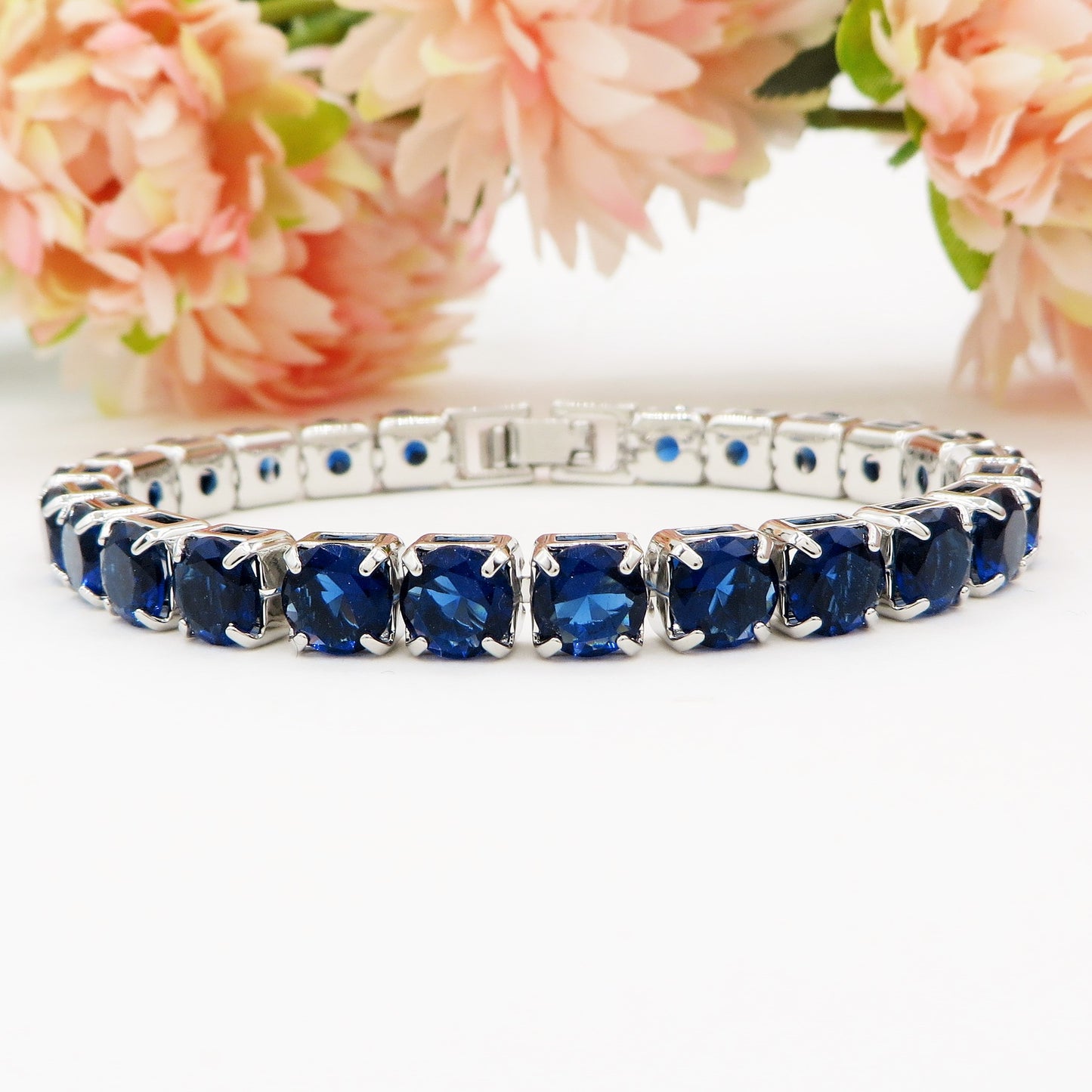 Melanie ~Rainbow-Bracciale tennis in Cubic Zirconia