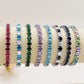 Melanie ~Rainbow-Bracciale tennis in Cubic Zirconia