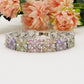 PEONY - bracciale tennis floreale con cubic zirconia RAINBOW