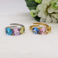 SPRING TRILOGY XL - Anello regolabile in ACCIAIO inossidabile con cubic zirconia