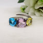 SPRING TRILOGY XL - Anello regolabile in ACCIAIO inossidabile con cubic zirconia