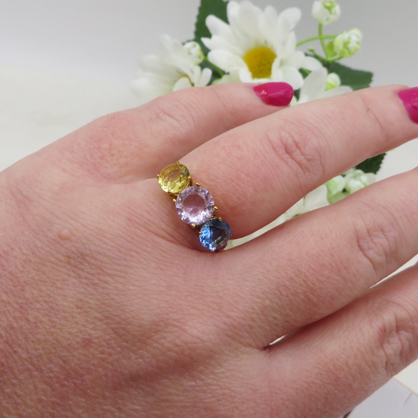 SPRING TRILOGY XL - Anello regolabile in ACCIAIO inossidabile con cubic zirconia