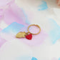 HUMAN HEART ~ Anello charms cuore anatomico rilievo in ACCIAIO INOSSIDABILE
