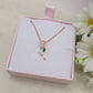 LIFE ROSE SHINE - ACCIAIO INOSSIDABILE- Collana con pendente ROSA in cubic zirconia