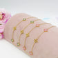LILY SHINE ~ Collana flowers in ACCIAIO inossidabile smaltato + cubic zirconia