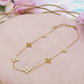 LILY SHINE ~ Collana flowers in ACCIAIO inossidabile smaltato + cubic zirconia