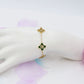 LILY SHINE ~ Bracciale flowers in ACCIAIO inossidabile smaltato + cubic zirconia