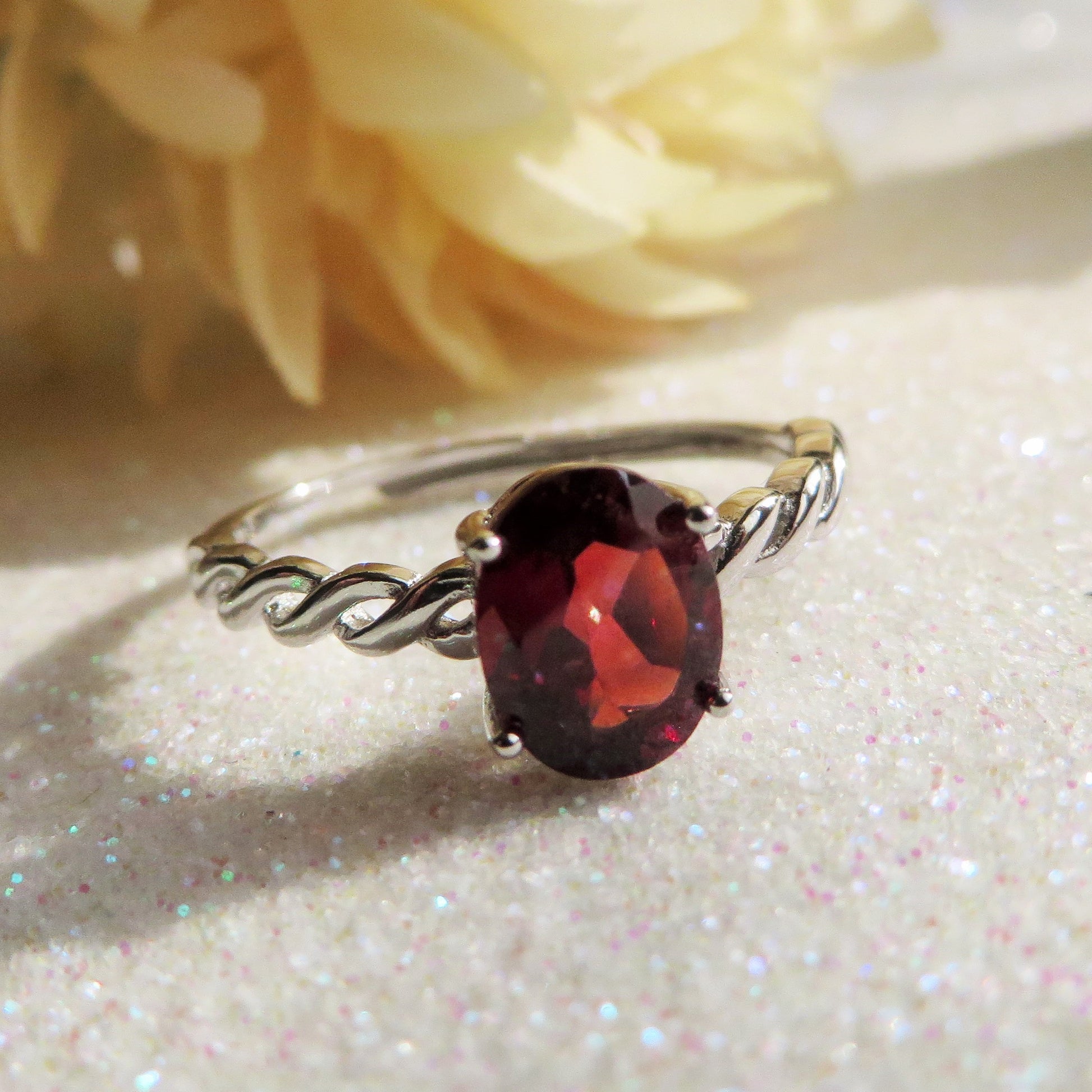 Collana Con Granato Fanta In Argento Massiccio 925 Ciondolo Con - Foto 3