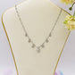 MIRABELLE - ACCIAIO INOSSIDABILE- Collana con campanella e stelline + cubic zirconia