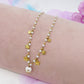 MIRABELLE - ACCIAIO INOSSIDABILE- Collana con campanella e stelline + cubic zirconia