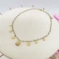 MIRABELLE - ACCIAIO INOSSIDABILE- Collana con campanella e stelline + cubic zirconia